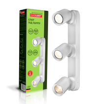 EUROLAMP Світильник спот для ламп 3*30Вт GU10 білий