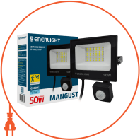 Прожектор светодиодный ENERLIGHT MANGUST 50Вт 6500K с датчиком