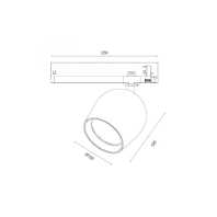 Трековий світильник Maxus assistance Track light Tulip 36W 90CRI 4000K 24DEG 3-Phase Black, Maxus, MATLT-36940-024D3P-B