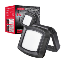 Светильник светодиодный MAX-8W-BLK-EM MAXUS Portable Emergency LED Light 8W 4100K IP65 5000mAh BLACK