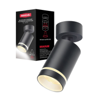 Светильник точечный поворотный накладной без лампы MAX-SD-GU10-BL MAXUS Surface Downlight Base MR16 GU10 Black