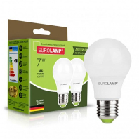 Промо-набір LED Лампи EUROLAMP A60-7W-E27-3000K “1+1”