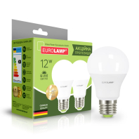 Промо-набір EUROLAMP LED Лампа A60 12W E27 3000K акція "1+1"
