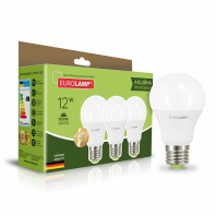 Промо-набір LED Лампи EUROLAMP A60-12W-E27-3000K “2+1”