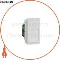 Розетка комп'ютерна RJ45, одинарна категорія 6 ​​STP, 1 модуль білий