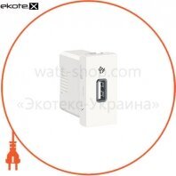 NU342818 Розетка USB 1 модуль біл