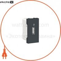 USB-конектор 1 модуль антрацит