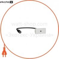 Розетка Minijack 1 модуль білий