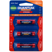 Щелочная батарейка Quantum Strong LR03/AAA 3шт/уп blister