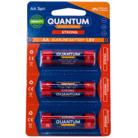 Щелочная батарейка Quantum Strong LR6/AA 3шт/уп blister