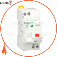 Диф. автомат RESI9 6kA 1P + N 16A C 30mA А