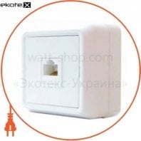 Розетка комп'ютерна РЗсом-1-Cb-W