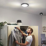Датчик руху EUROELECTRIC стельовий 360° чорний, Euroelectric, ST-05A(black)
