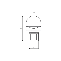 Датчик руху EUROELECTRIC настінний 180° 2-12м чорний, Euroelectric, ST-10(black)
