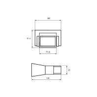 Датчик руху EUROELECTRIC настінний 180° IP65 білий, Euroelectric, ST-16(IP65)