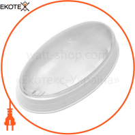 Настінно-стельовий "Еклектика Овал" В-007 (LED) 8w білий опал, Ecostrum, 72084