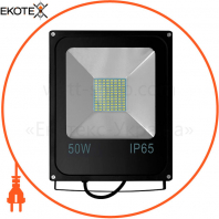 Прожектор світлодіодний UА LED50-3200 / 6500 / NISчорній, Ecostrum, 72325