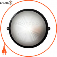 Світильник НПП-65 коло черн опал.ПС-1002-11-0 / 1LED-12w, Ecostrum, 72037