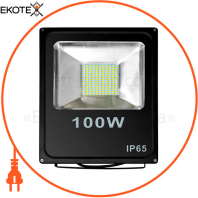 Прожектор світлодіодний UА LED100-7000 / 6500 / NIS чорний, Ecostrum, 72515