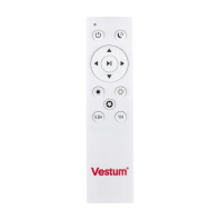 QUATRO зоряне небо 72W 380*380*65мм 3000К- 6500К 5600Lm з пультом, Vestum, VS-81041