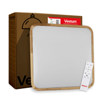 GLOW матовий 60W 391*391*65мм 3000К-6500К з ДК акація, Vestum, VS-91050