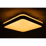 GLOW матовий 60W 391*391*65мм 3000К-6500К з ДК махагон, Vestum, VS-91051