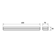 EUROLAMP LED FX 600mm 10W 4000K 140Lm/W, Eurolamp, YAL-600-10