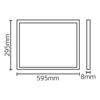 Панель вбудована LED 24W 2700K 1632Lm 165-260V d-297мм. кругла біла, Horoz Electric, 056-003-0024-030
