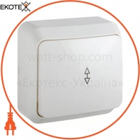 Выключатель 1-кл. проходной BЗп10-1-0-Cm-W (белый)