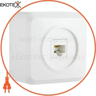 Розетка комп'ютерна РЗcom-1-Cm-W (білий)