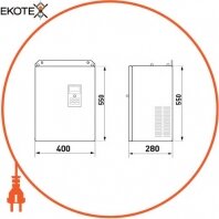 Enext i0800019 преобразователь частотный e.f-drive.110 110квт 3ф / 380в