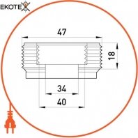 Enext i0410010 труба металлическая e.industrial.pipe.thread.1/2 с резьбой , 3.05 м