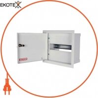 Шафа розподільний e.mbox.RP-6-P-Z мет. вбудовуваний, 6 мод. c замком, 215х150х125 мм, Enext, RP-6-P Z