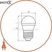 Euroelectric LED-G45-05274(EE) светодиодная euroelectric led лампа "шар" еко g45 5w e27 4000