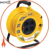 Котушка УК20 з термозахистом 4 місця 2P/20м 2х0,75мм2 GARDEN IEK