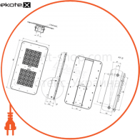 Світильники серії iКEDR 1.0 (СКУ) консольні, вторинна оптика LEDIL, Ledeffect, LE-СКУ-32-270-1301-67Х