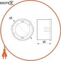 Коробка настановна e.db.stand.209.d65 гіпсокартон, блокова, упор металевий, Enext, s027004