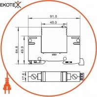 Enext i0340102 устройство для защиты от импульсных перенапряжений e.spd.1c.385