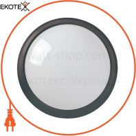 Светильник светодиодный ДПО 5011 8Вт 4000K IP65 круг черный IEK