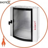 Корпус металевий e.mbox.industrial.p.60.180.20.gl IP55 з монтажною панеллю (600?1800?200), зі склом