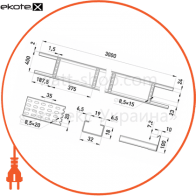 Enext A40-MHA лоток лестнично типа 400х100 2,0 / 1,5 мм длина 3 м