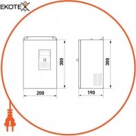 Enext i0800011 преобразователь частотный e.f-drive.18 18,5 квт 3ф/380в
