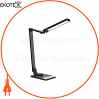 Светильник светодиодный настольный DELUX_TF-520_10 Вт LED  3000K-4000K-6000K_USB черный, Delux, 90018129