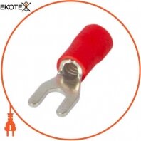 Ізольований наконечник вилочний e.terminal.stand.sv.3,5.4.red 2.5-4 кв. мм, червоний, Enext, s2036029
