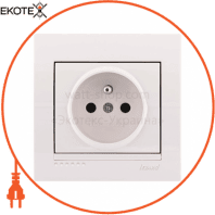 Розетка сз французького типу 702-0202-125B Колір Білий/Білий 250V 16A~