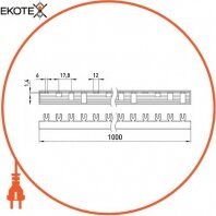 Enext s180004 шина соединительная e.bc.u.stand.4.63 вилочного u-типа 4р, 63а