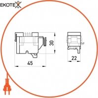 Enext i0020002 дополнительный сигнальный контакт e.industrial.ukm.100.b