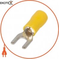 Ізольований наконечник вилочний e.terminal.stand.sv.5,5.6.yellow 4-6 кв. мм, жовтий