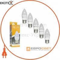 Набор из 5шт Лампа светодиодная ЕВРОСВЕТ 6Вт 3000К С-6-3000-27 E27