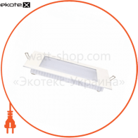 Панель вбудована LED 6W 2700K 270Lm 165-260V 113,5мм. квадратна біла , Horoz Electric, 056-005-0006-010